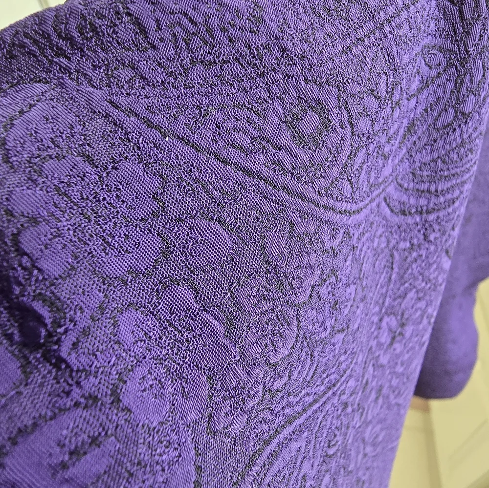 Purple Women's Dress with Jacket - Picture 11 of 14